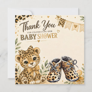 Leopard Baby Shower Danke 
