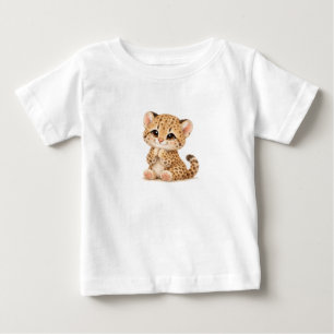 Leopard Baby T-Shirt – Süße gefleckte und gestreif