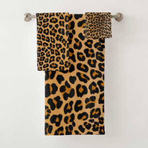 Leopard Badhandtuch Set