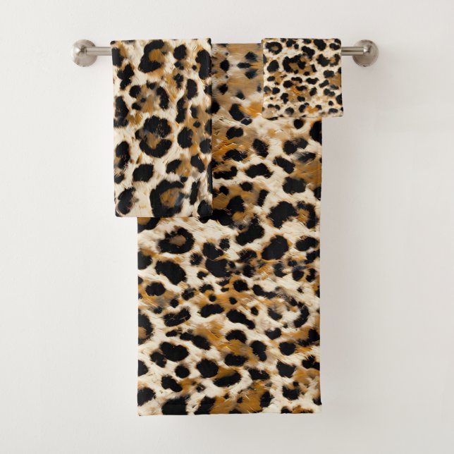 Leopard Badhandtuch Set (Insitu)