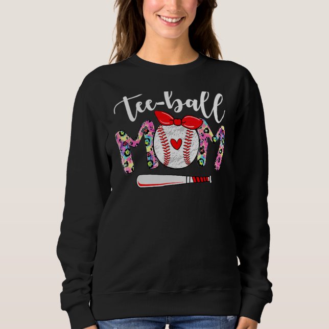 Leopard Ball Mama Fröhlich Muttertag Niedliche Bal Sweatshirt (Vorderseite)