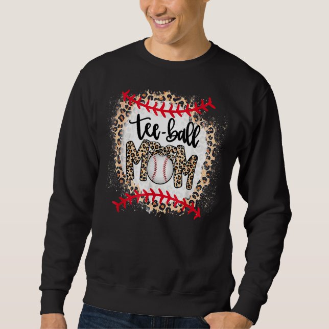 Leopard Ball Mama Muttertag Teeball Mama Sweatshirt (Vorderseite)