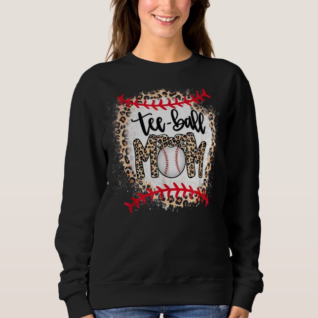 Leopard Ball Mama Muttertag Teeball Mama Sweatshirt (Vorderseite)