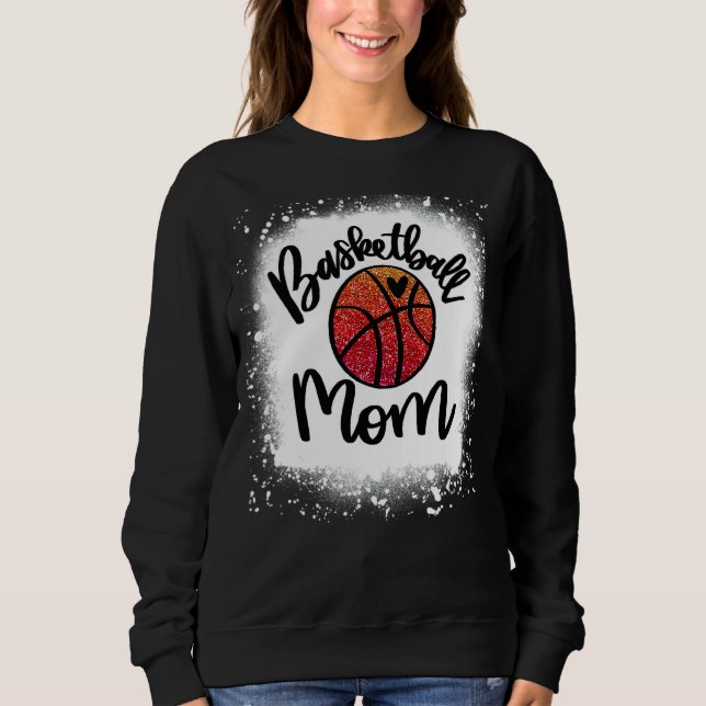Leopard Basketball Mama Game Day Sweatshirt (Vorderseite)