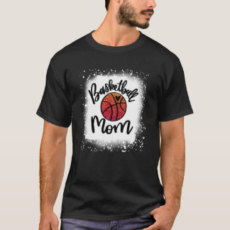 Leopard Basketball Mama Game Day T-Shirt