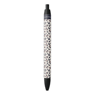 Leopard bedruckt rosa individuelle Name Kugelschreiber