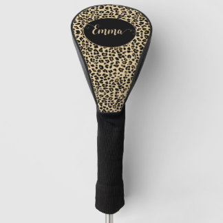 Leopard beige Muster personalisierter Golf Head Co Golf Headcover