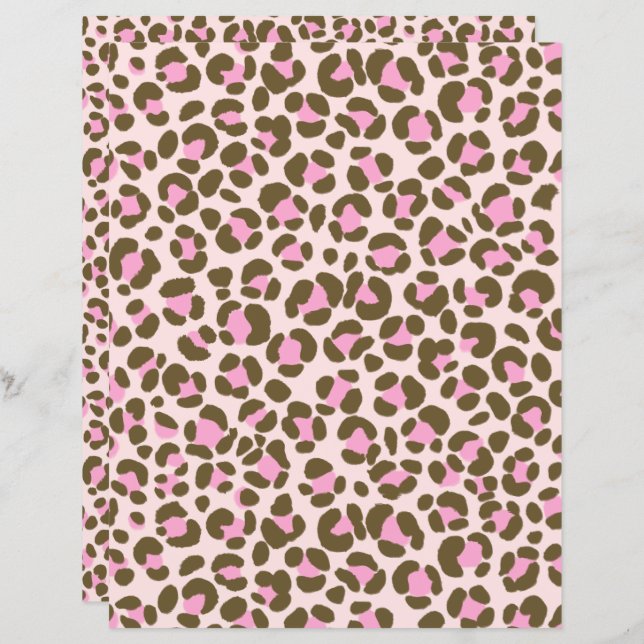 Leopard Beige Pink Brown (Vorne/Hinten)