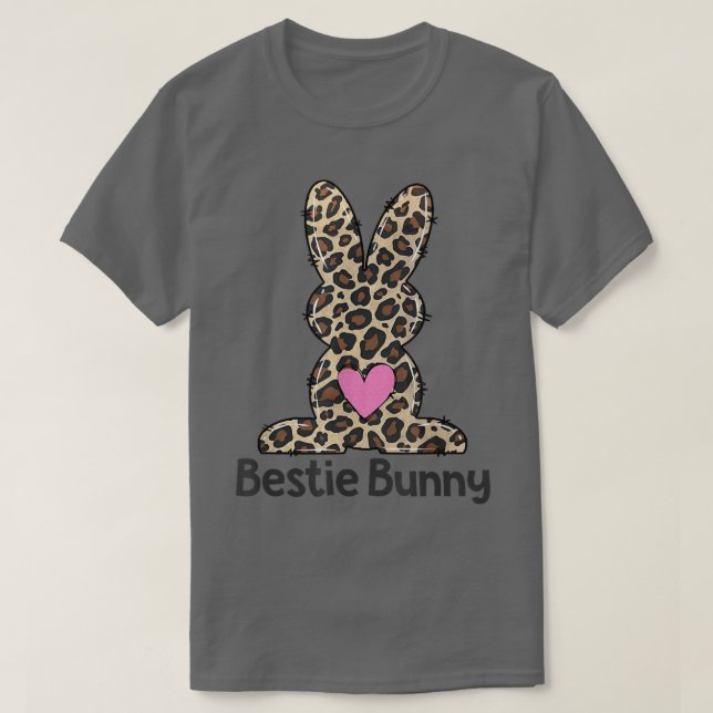 Leopard Bestie BESTE FREUNDIN Osterfest Happy Oste T-Shirt (Design vorne)