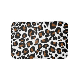 Leopard Big Cat Fur Muster drucken Badematte