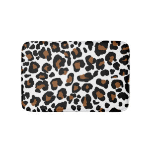 Leopard Big Cat Fur Muster drucken Badematte