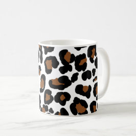 Leopard Big Cat Fur Muster drucken Kaffeetasse