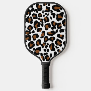 Leopard Big Cat Fur Muster Pickleball Schläger