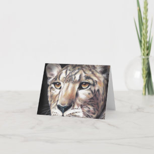 Leopard-Blankenkarte Karte