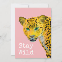 Leopard Bleibe Wild Pink