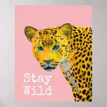 Leopard Bleibe Wild Pink