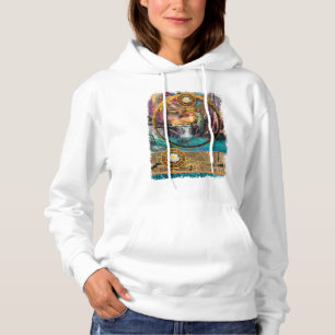 Leopard Blue Lagoon Hoodie