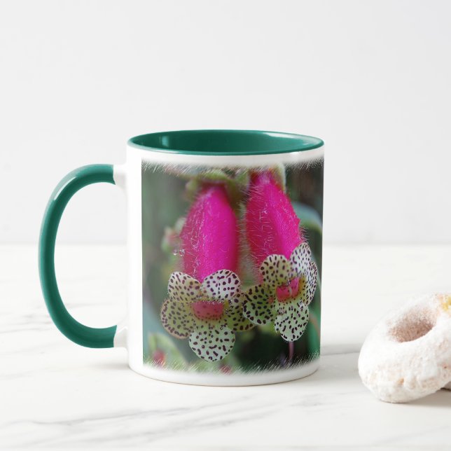 Leopard-Blume Tasse (Mit Donut)