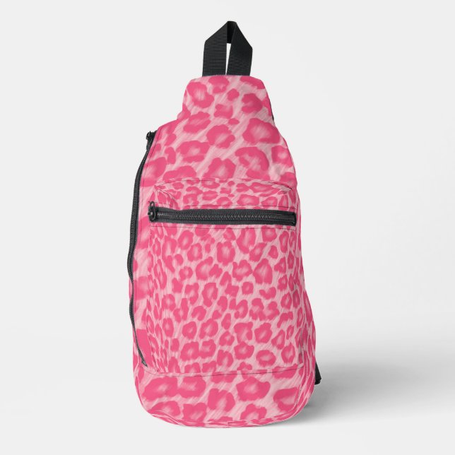 Leopard Blush Crossbody Bag (Vorderseite)