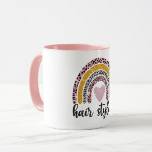 Leopard Boho Hairstylist Tasse