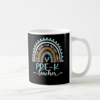 Leopard Boho Rainbow zurück zur Schule Kaffeetasse