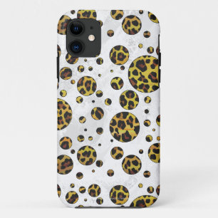 Leopard Braun und Gelb Punkte iPhone 11 Hülle