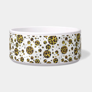 Leopard Braun und Gelb Punkte Napf