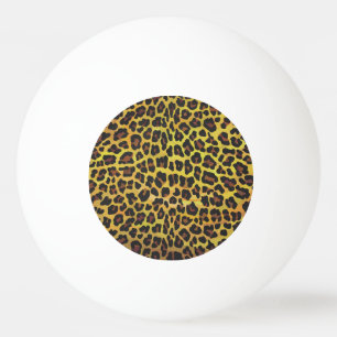 Leopard Brown und gelber Druck Tischtennisball