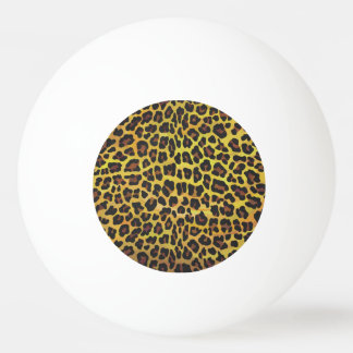 Leopard Brown und gelber Druck Tischtennisball