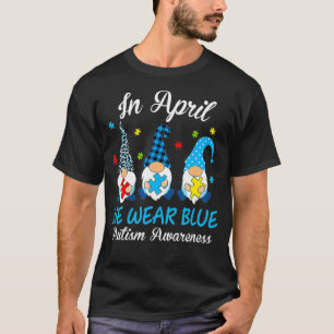 Leopard Buffalo Kariert Drei Gnomes Holding Blue P T-Shirt