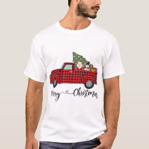 Leopard Buffalo Karierter Weihnachtsbaum Vintag Wa T-Shirt
