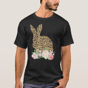 Leopard Bunny Blume Girls - Frauen glücklich Oster T-Shirt