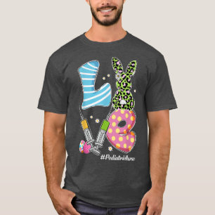 Leopard Bunny LIEBE Pädiatrische Krankenschwester  T-Shirt