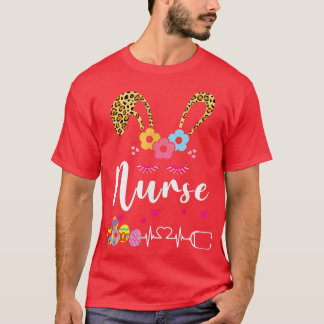 Leopard Bunny Nurse Happy Oaster  T-Shirt