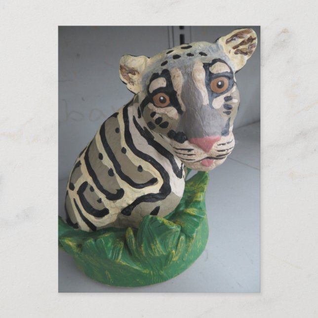 Leopard Bust Postkarte (Vorderseite)