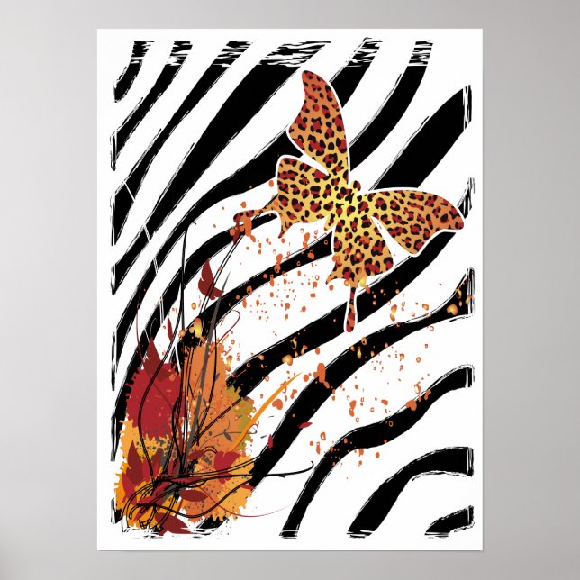 Leopard Butterfly Poster (Vorne)