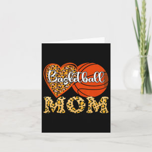 Leopard Bysketbyll Mama Game Day Mama Leben Gefärb Karte