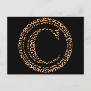 Leopard C Postkarte