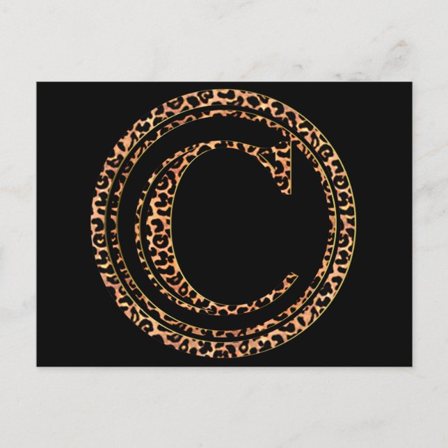 Leopard C Postkarte (Vorderseite)