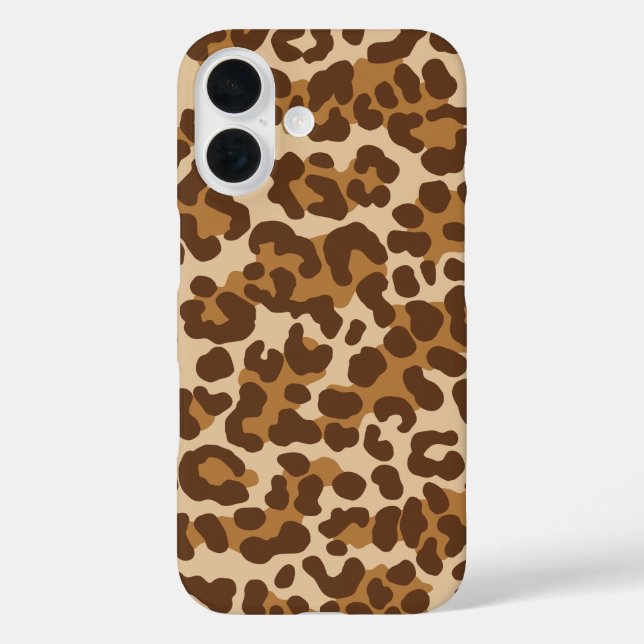 Leopard Camouflage Brown Case-Mate iPhone Hülle (Rückseite)