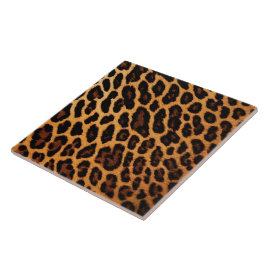 Leopard Cat Animal Print Moderne Sammlung Fliese