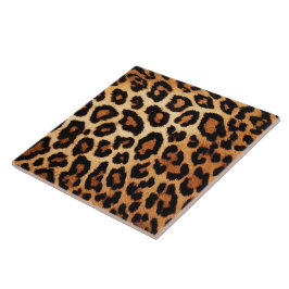 Leopard Cat Moderne Tierdrucksammlung Fliese