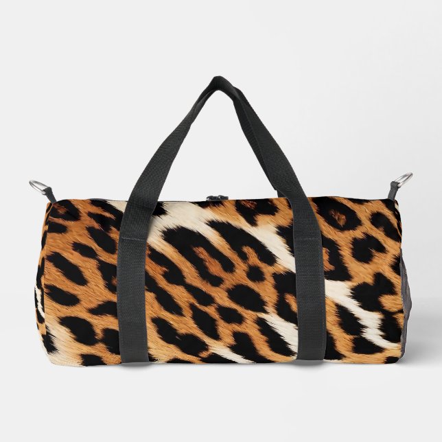 Leopard Cat Trendy Animal Print Collection Duffle Bag (Vorderseite)