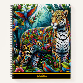 Leopard Charm: Wilde Jungle Umgebung Notizbuch