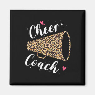 Leopard Cheer Coach Cheerleading Cheerleader Würdi Magnet