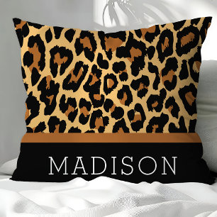 Leopard Cheetah Animal Print Muster Personalisiert Kissen