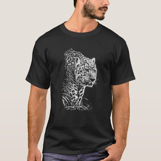 Leopard Cheetah Cheetah Jaguar Wild Cat Predator P T-Shirt (Vorderseite)