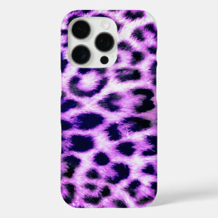 Leopard Cheetah Druck Faux Fell rosa iPhone 16 Pro Hülle