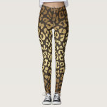 Leopard Cheetah Print Animal Skins Gold Ombre Leggings<br><div class="desc">Leopard Cheetah Print Animal Skins Gold Ombre Leggings</div>