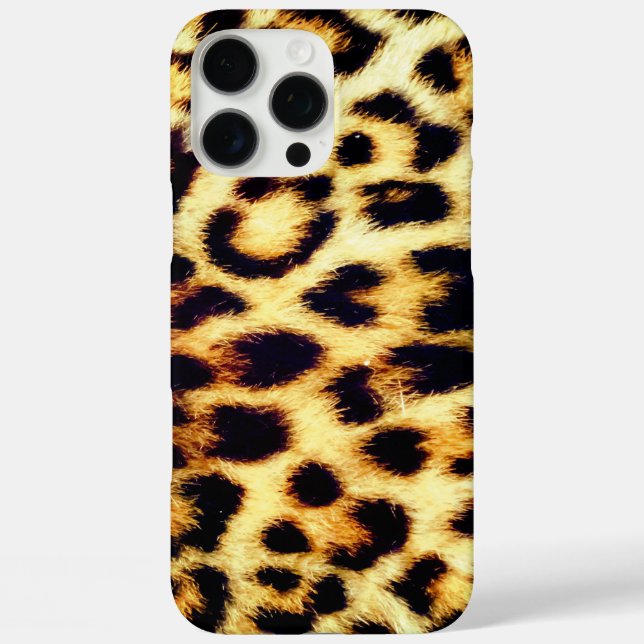 Leopard Cheetah Print Imitate Fur Case-Mate iPhone Hülle (Rückseite)